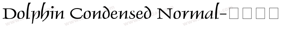 Dolphin Condensed Normal字体转换